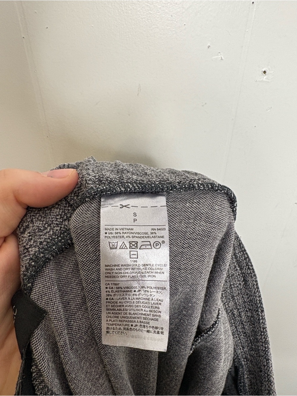 Banana Republic Pants Womens Small Wide Leg Heathered Pull On Comfort Workwear - Picture 5 of 7